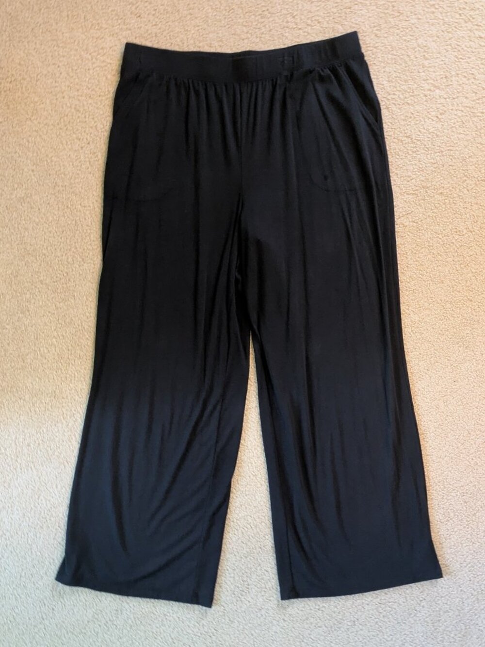 Denim & Co. Beach Flowy Wide Leg Lounge Pants